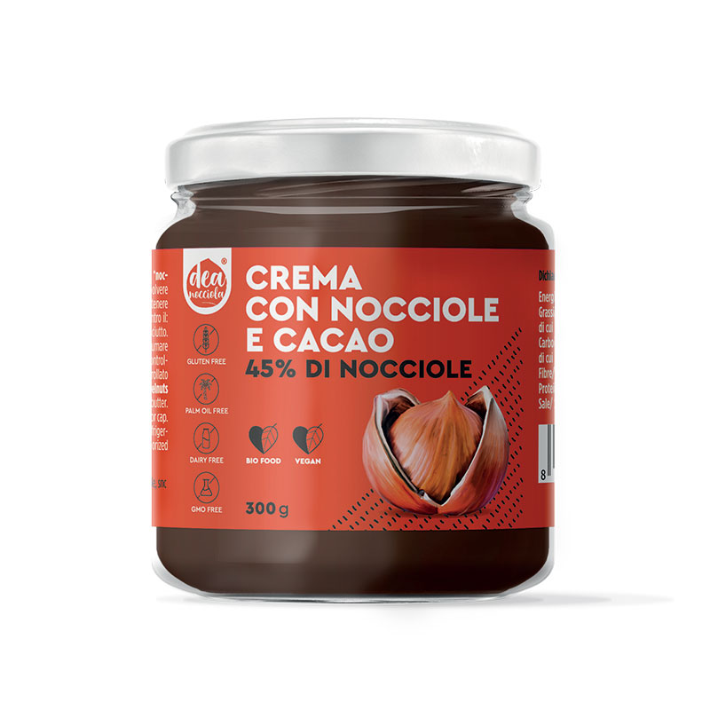 Hazelnut Cacoa 45% Spread With Hazelnut