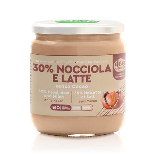 Crema con Nocciole 30% e Latte senza Cacao