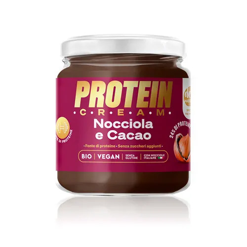 Crema con Nocciole e Cacao senza Zuccheri aggiunti con Proteine vegan