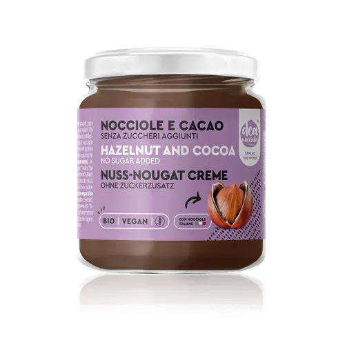 Crema con Nocciole e Cacao senza Zuccheri Aggiunti