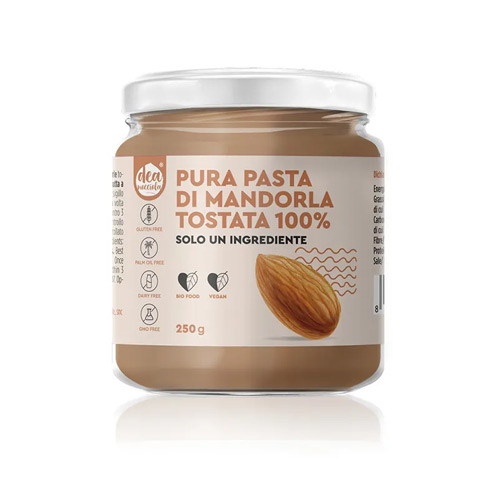 Pura Pasta di Mandorla Tostata 100% Solo un Ingrediente