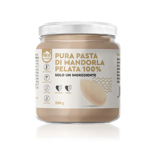 Pura Pasta di Mandorla Pelata 100% Solo un Ingrediente