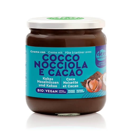 Crema con Cocco, Nocciole e Cacao