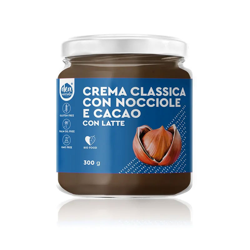 Crema Classica con Nocciole, Latte e Cacao