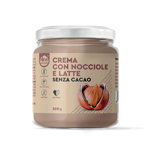 Crema Spalmabile Con Nocciole Al Latte Senza Cacao