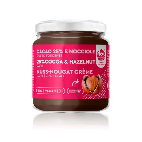 Crema -con -Cacao -25%-e -Nocciole -Gusto -Fondente